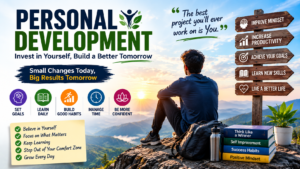 Personal development and self-improvement concept