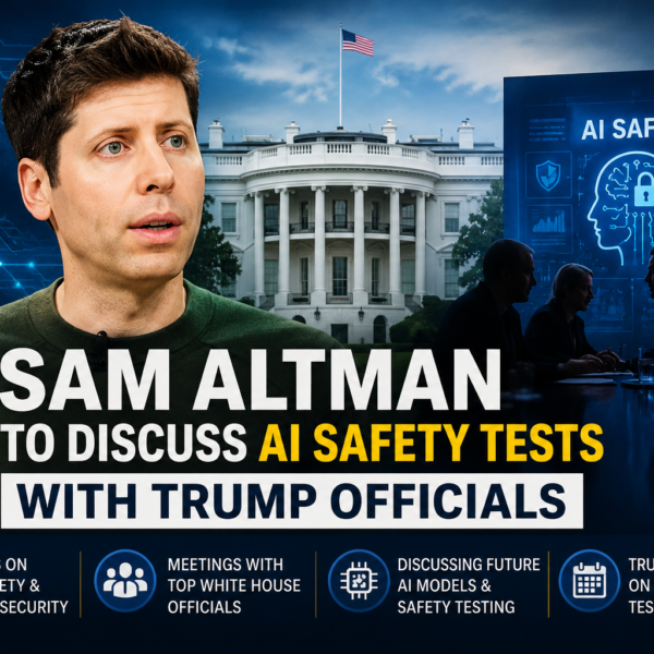 Sam Altman to Discuss AI Safety Tests With Trump Officials