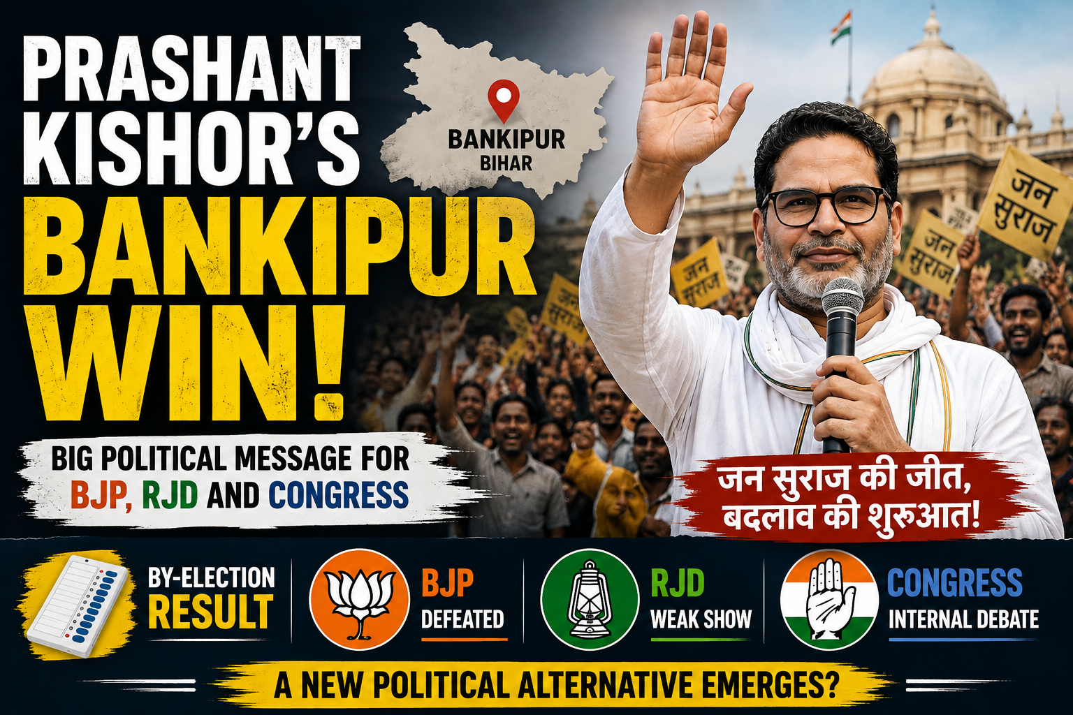 Prashant Kishor Bankipur win