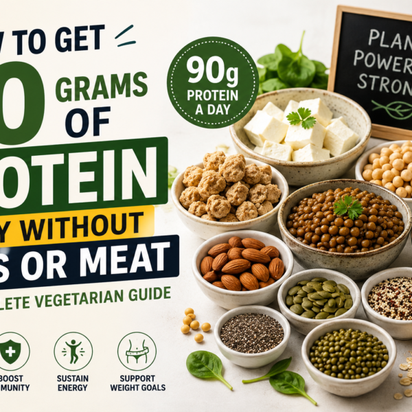 How to Get 90 Grams Protein Daily Without Eggs or Meat: A Complete Vegetarian Guide