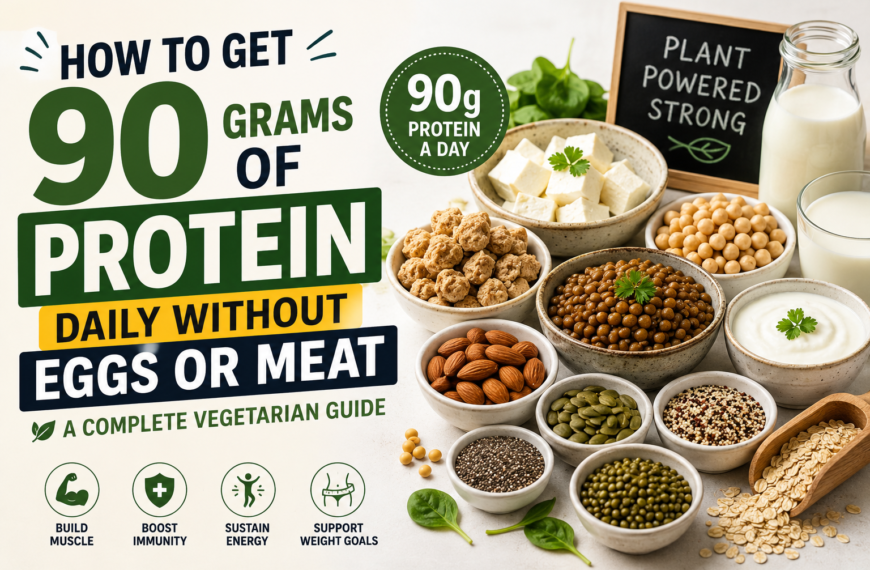 How to Get 90 Grams Protein Daily Without Eggs or Meat: A Complete Vegetarian Guide